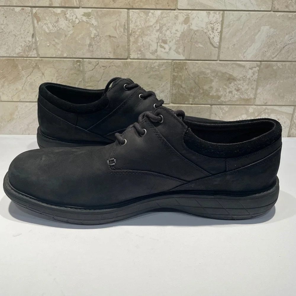 Merrell World Vue Oxford Men 14W Black Waterproof Leather Shoes No‎ Insole